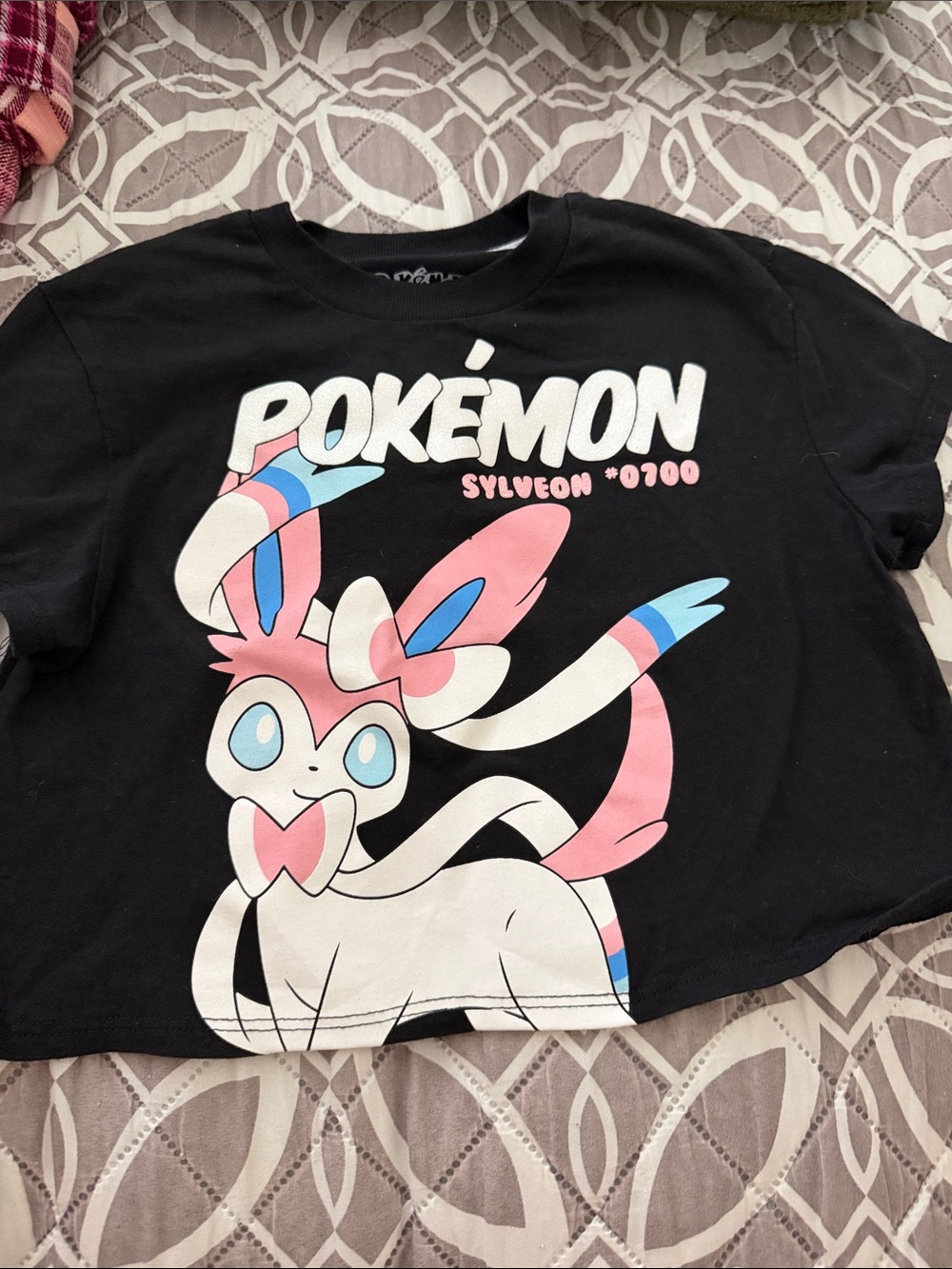 Pokemon Sylveon Kids Black Graphic Tee